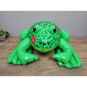 VINTAGE Budweiser Frogs Bud Weis Err Blow Up Ballon Hanging Frog